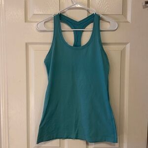 Women's Lulu Lemon Teal Racerback Tank Top